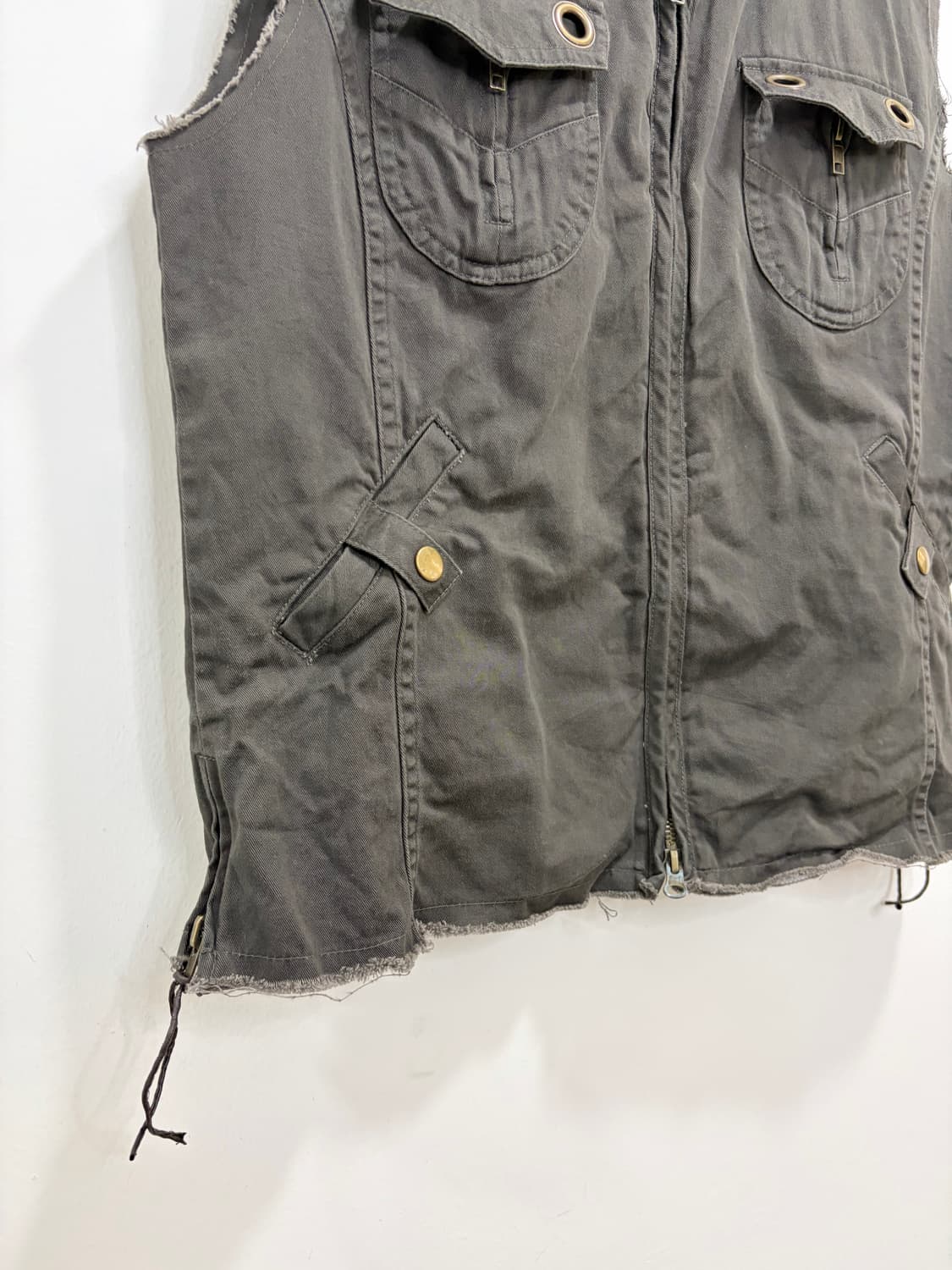 펑크 카고 조끼 베스트 상품이미지3