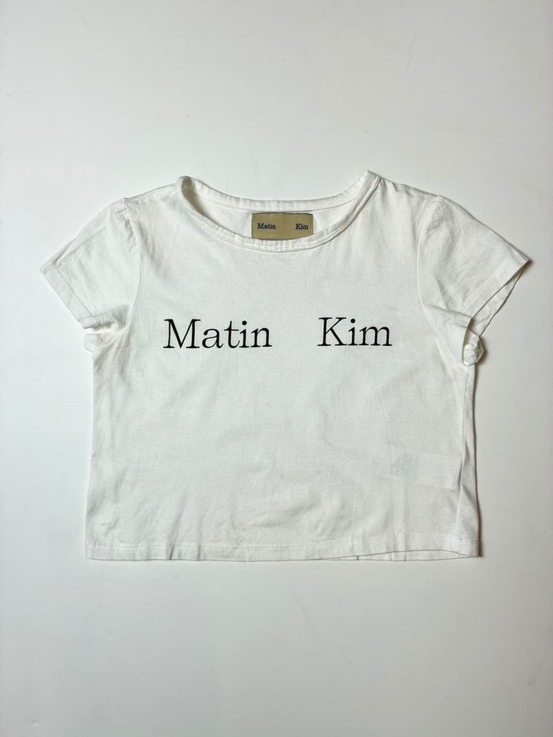 마뗑킴 Matin Kim 21FW 크롭 반팔 티셔츠 PN9045 상품이미지1