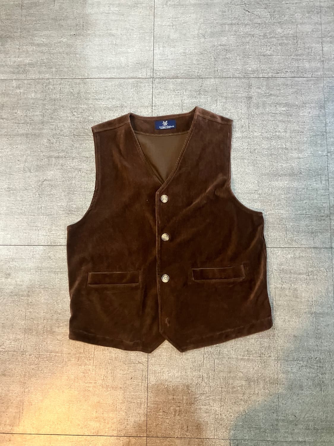 일본빈티지 Ivybrothere 핀터깔y2k 아메카지 코듀로이 베스트조끼 상품이미지1