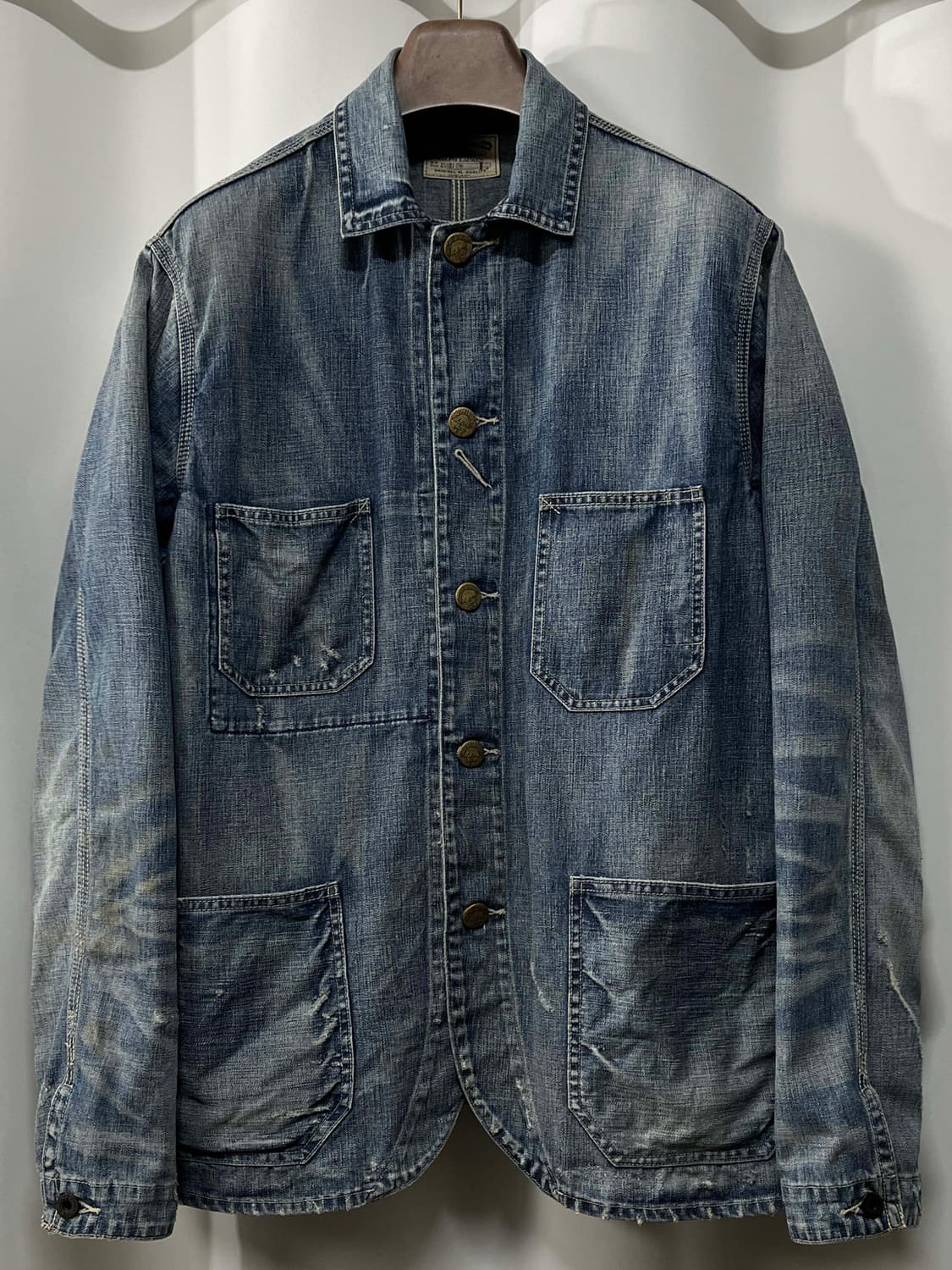 폴로 랄프로렌 오일클로즈 워시드 데님 초어 워크자켓 상품이미지1