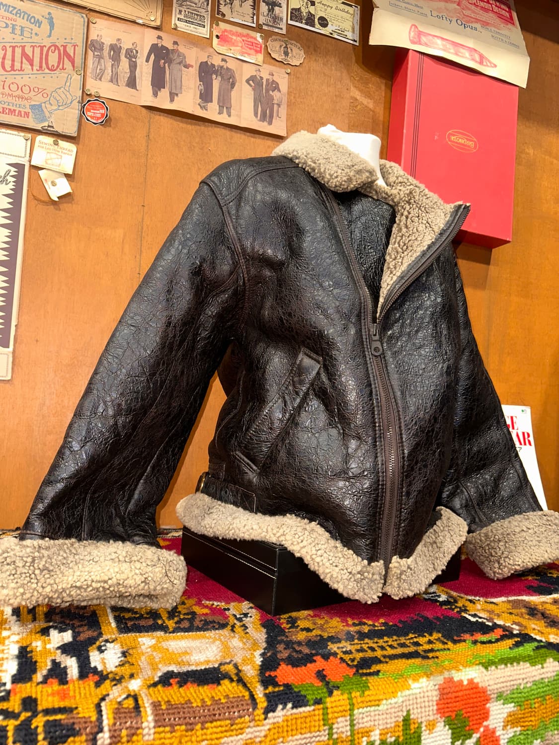 ( L-XL ) 양가죽자켓 워크웨어 빈티지 빈티지무스탕 양가죽무스탕 상품이미지2