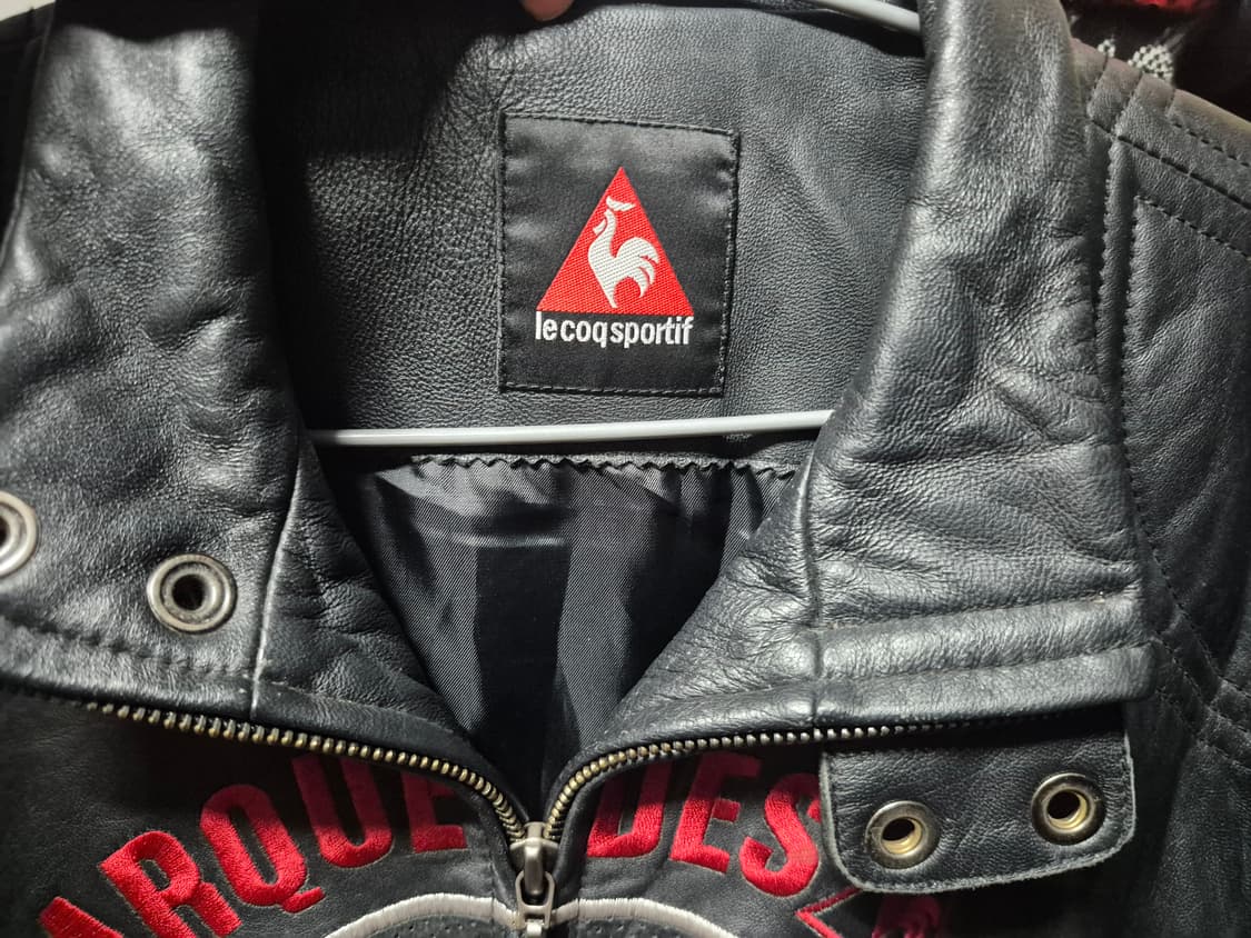 (희귀)르꼬끄 스포르티브 X 푸조 램스킨 레더 가죽 레이싱 자켓 L 상품이미지2