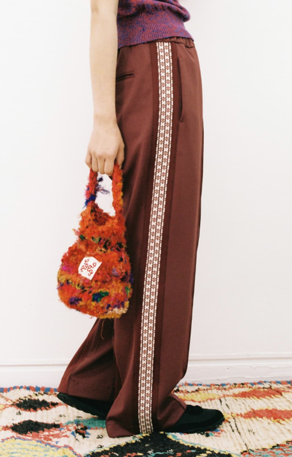 999휴머니티 사이드 자카드 트랙팬츠 상품이미지1