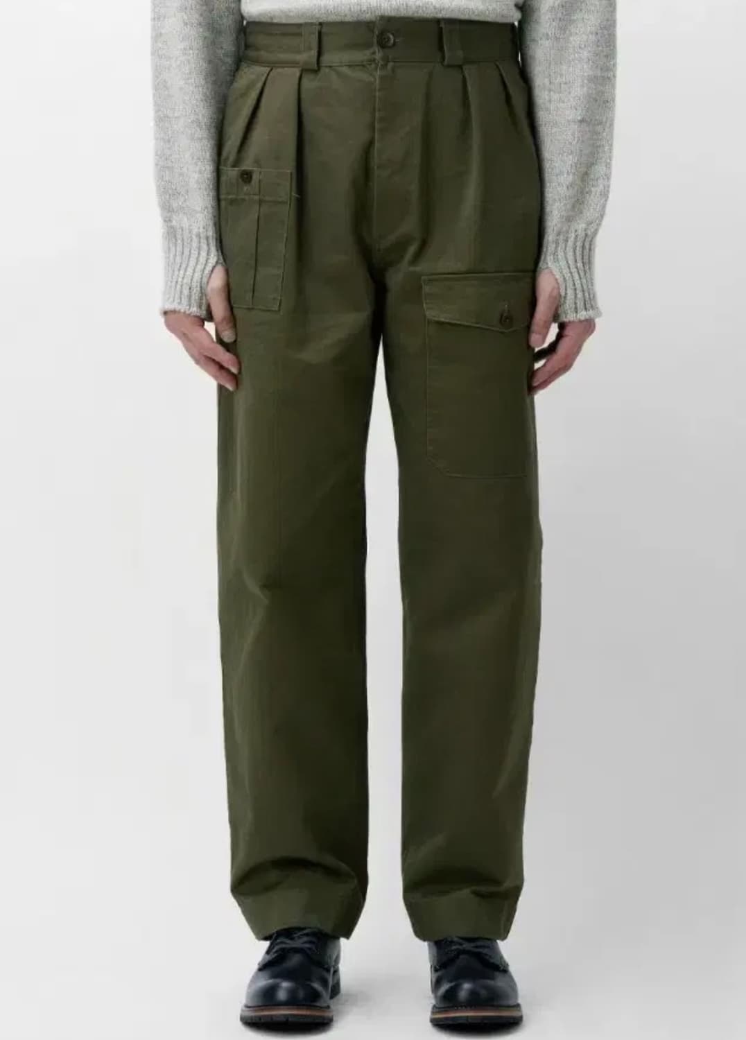 [건지 울른스] [건지 울른즈] 피셔맨 1952 브리티쉬 팬츠 올리브 상품이미지2