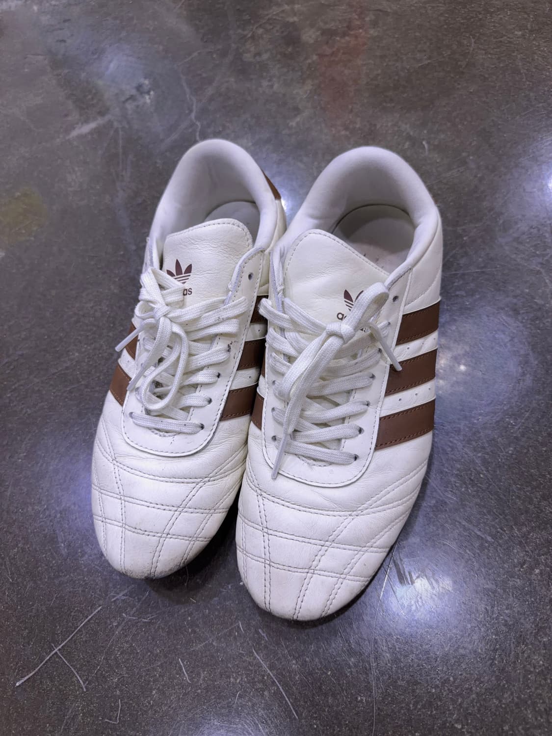 아디다스 태권도 레이스 오프 화이트 브라운 스니커즈 270 상품이미지2