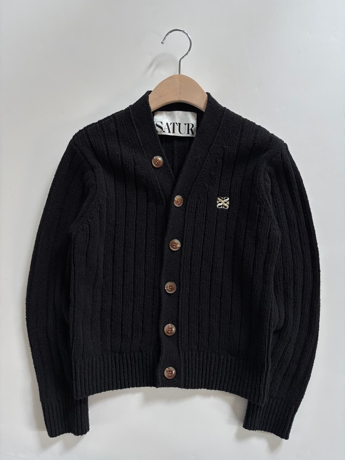Satur 새터 파로 부클 가디건 블랙 상품이미지2