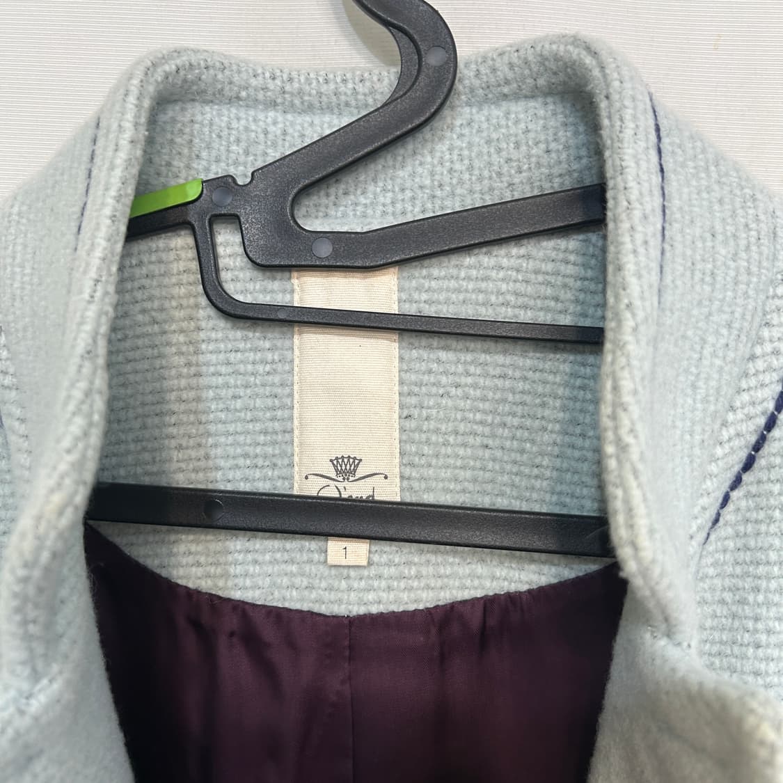 한섬 오즈세컨 소라색 코트 55  상품이미지2