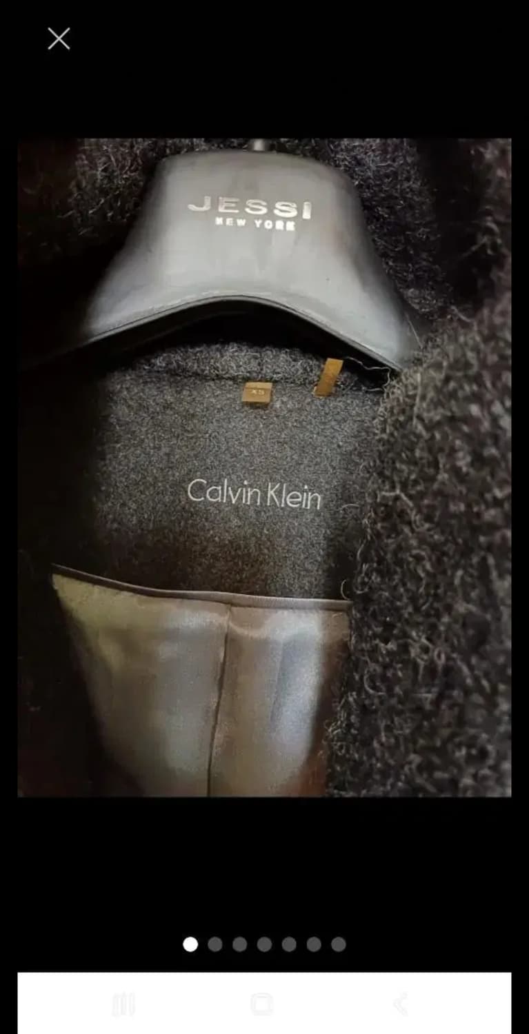 ck 캘빈클라인 모헤어 숄카라 울코트 55~66 상품이미지2