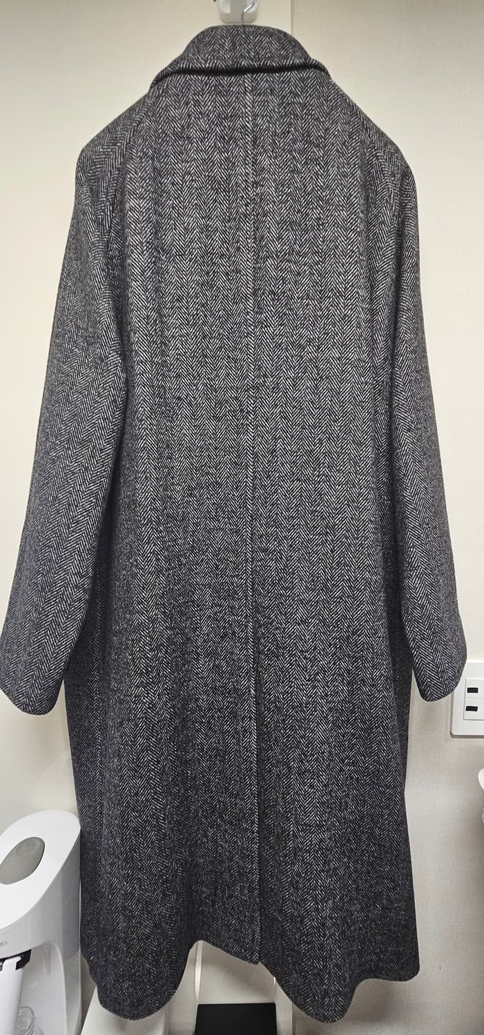 [새상품,택포] MANTECO 헤링본 오버사이즈 발마칸 코트 다크 그레이 상품이미지4