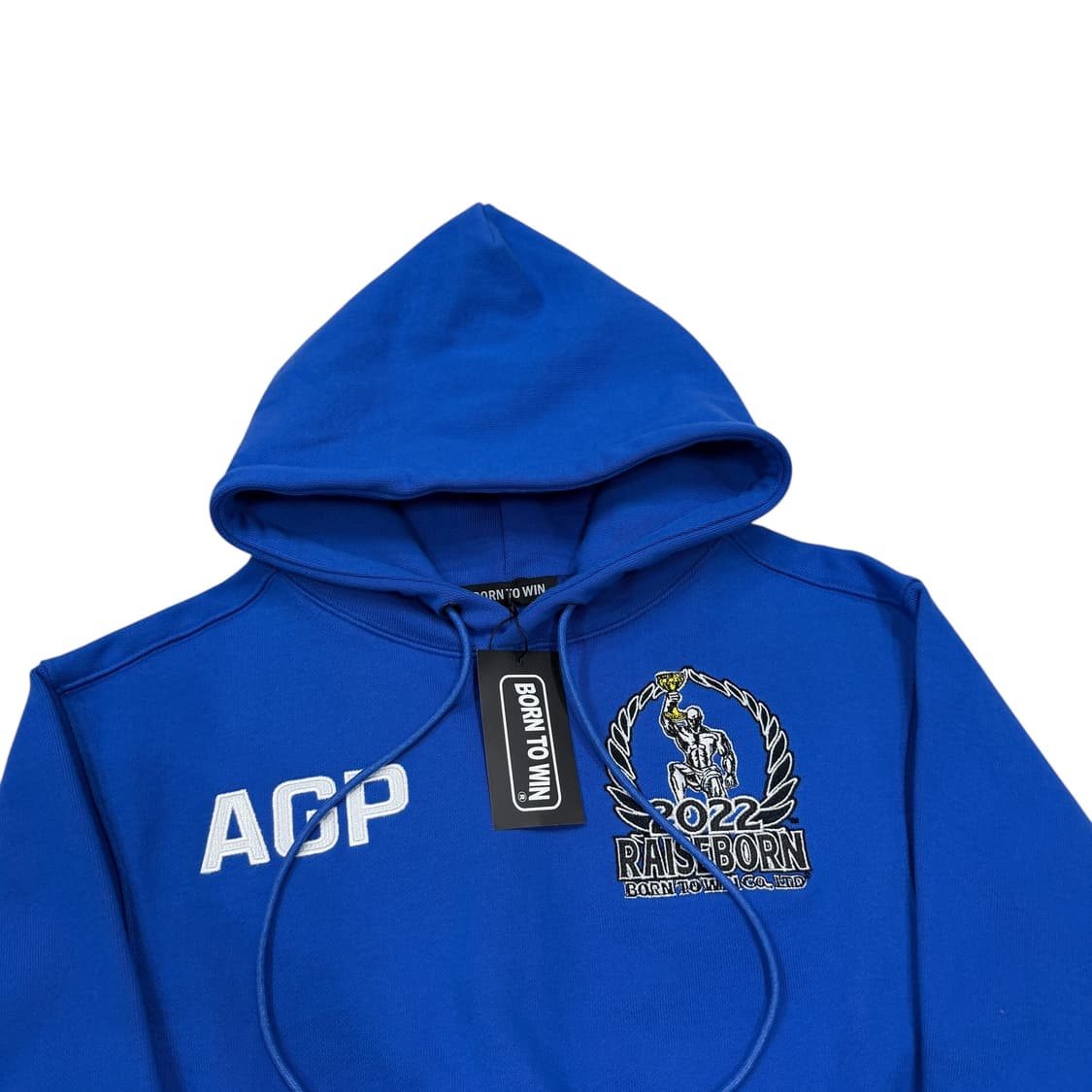 본투윈 AGP 크롭 후드티 블루 1 상품이미지2