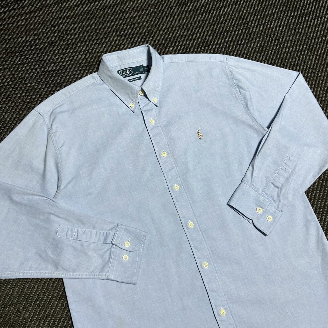 [L] Polo 폴로 랄프로렌 블루 옥스퍼드 셔츠 상품이미지2