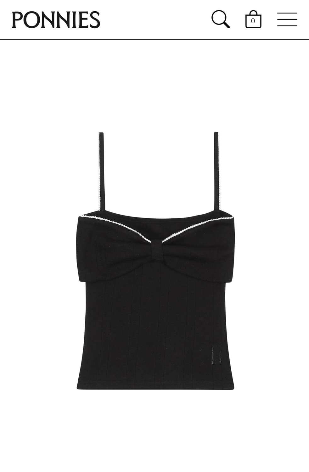 Ponnies 리본 나시 상품이미지2