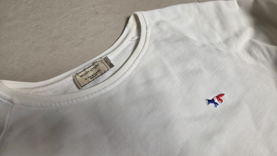 메종키츠네 트라이컬러 폭스 패치 맨투맨  상품이미지3