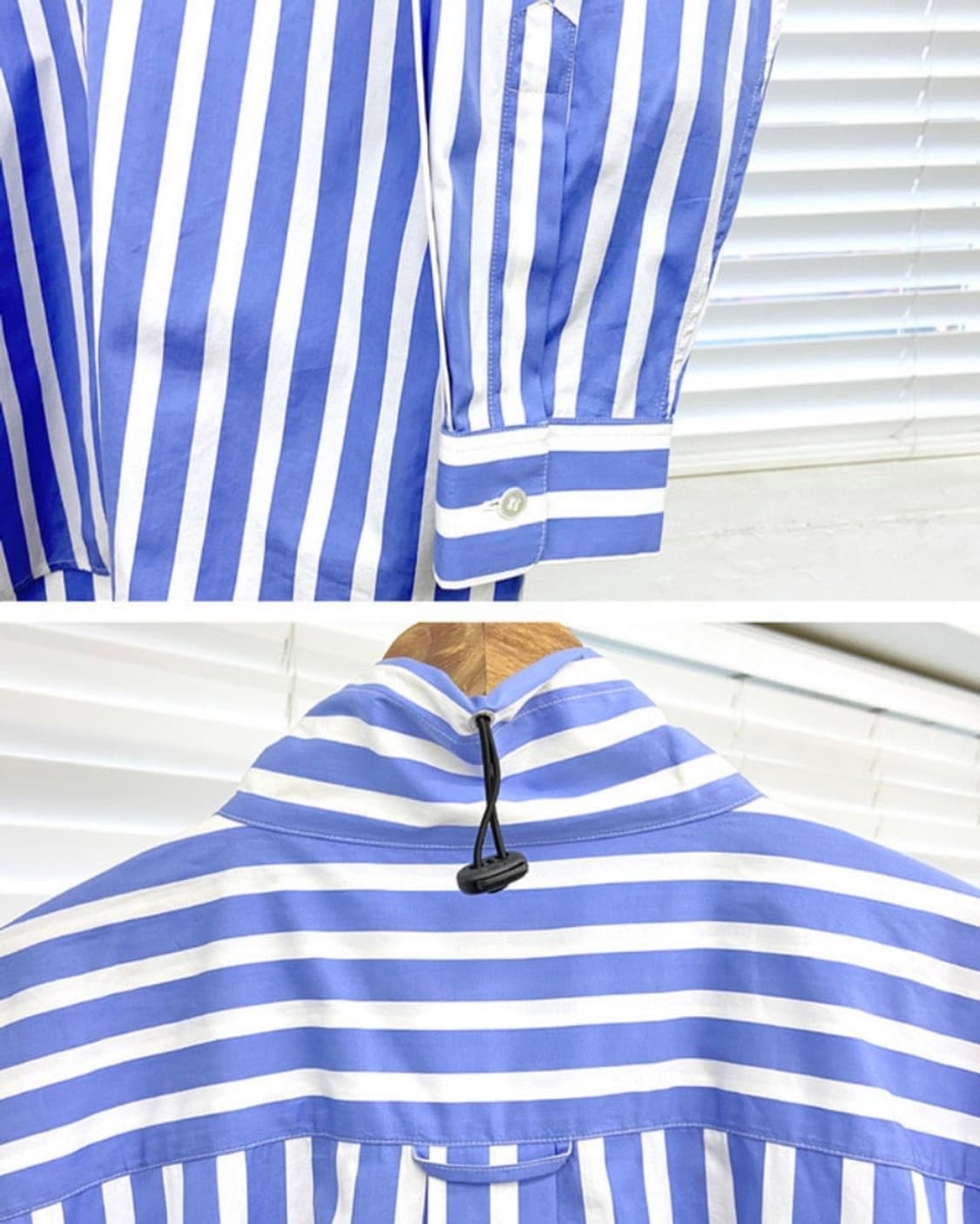 마틴로즈 스트라이프 셔츠 자켓 상품이미지5