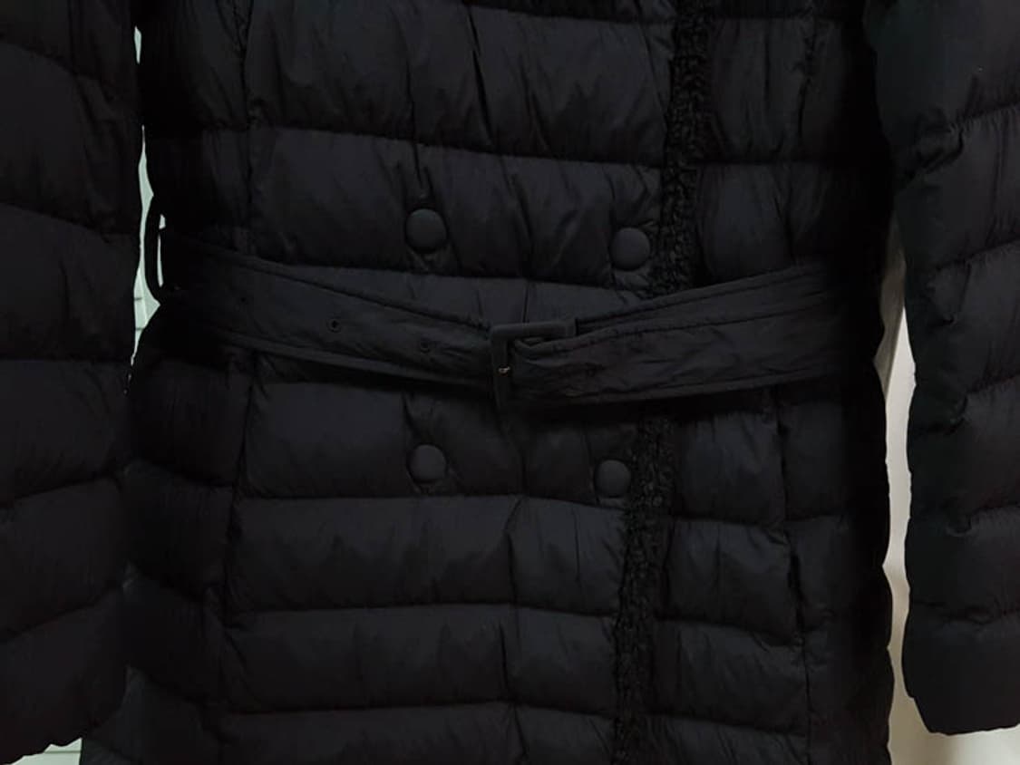 질스튜어트 뉴욕 여성 벨티드 구스다운 패딩 코트 블랙 상품이미지6