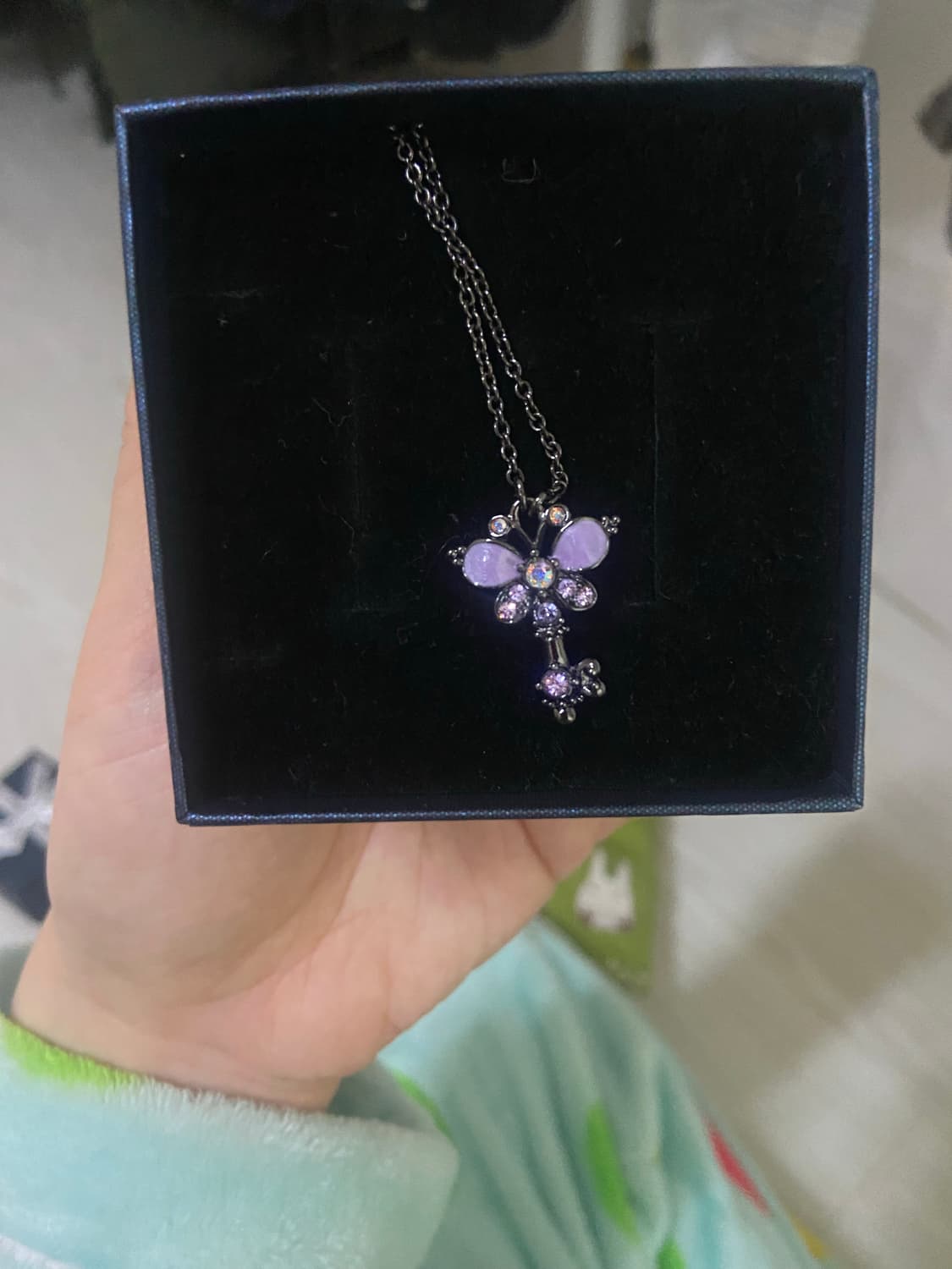 🗝안나수이 연보라 나비열쇠 목걸이🗝 상품이미지2