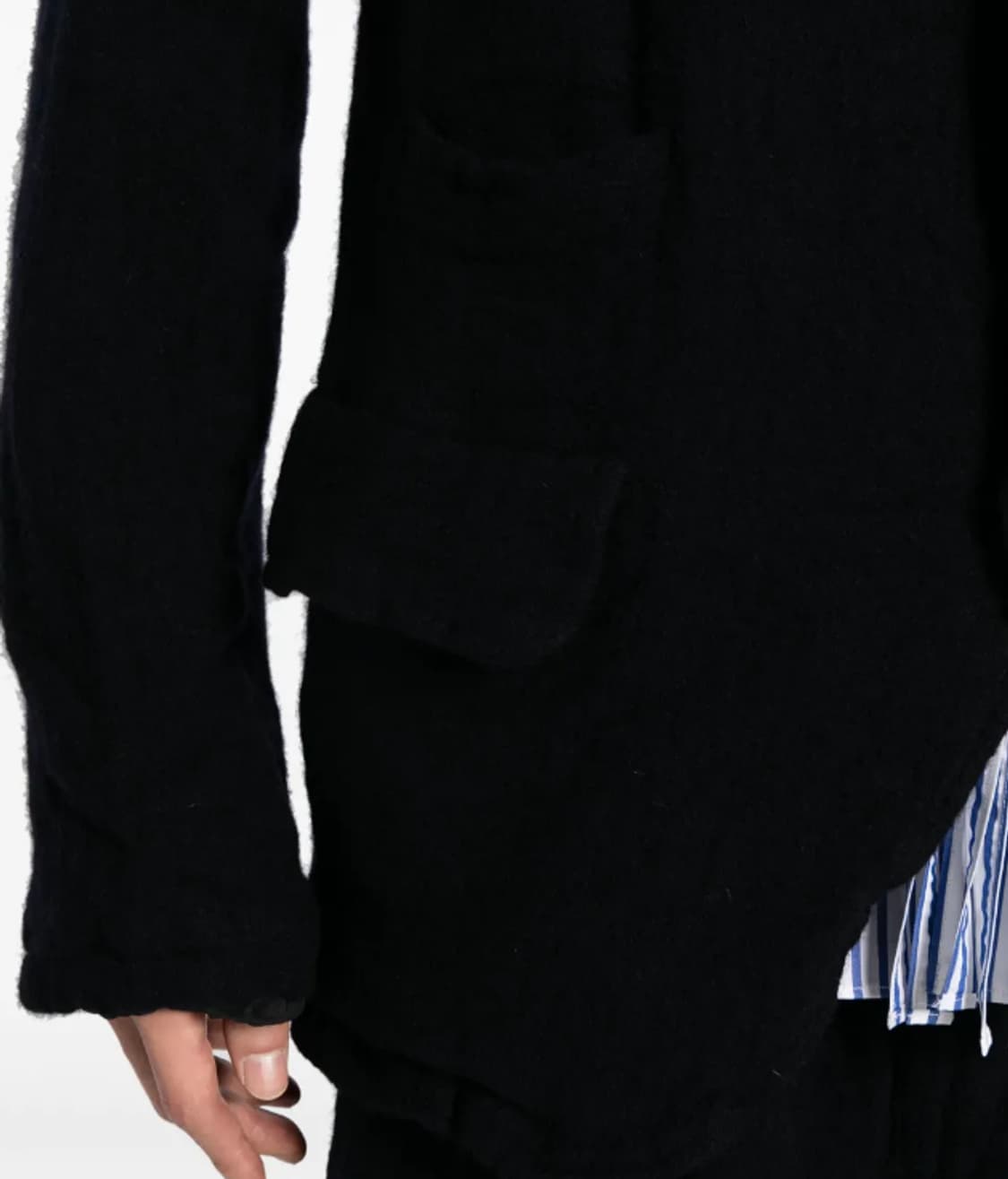 M) 꼼데가르송 셔츠 축융 울 블레이저 자켓 상품이미지10