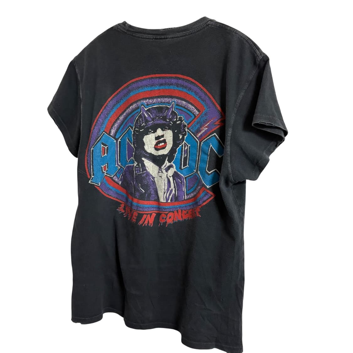 메이드원 AC DC 빈티지 밴드티 XS 상품이미지5