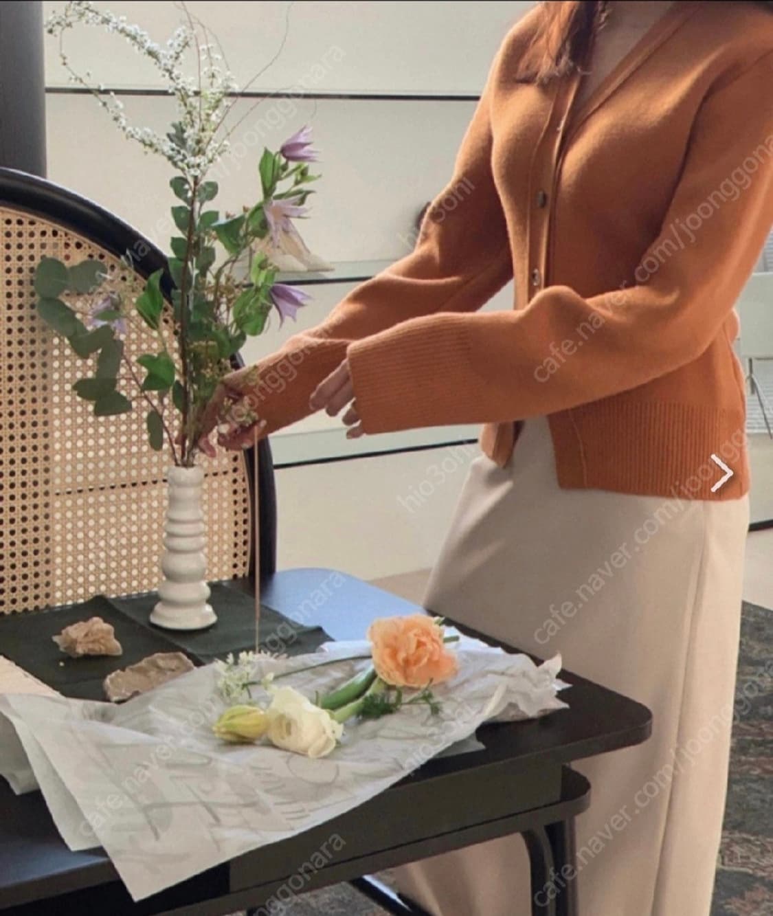 시에 sie 버킨 가디건  텐저린 브라운 상품이미지3