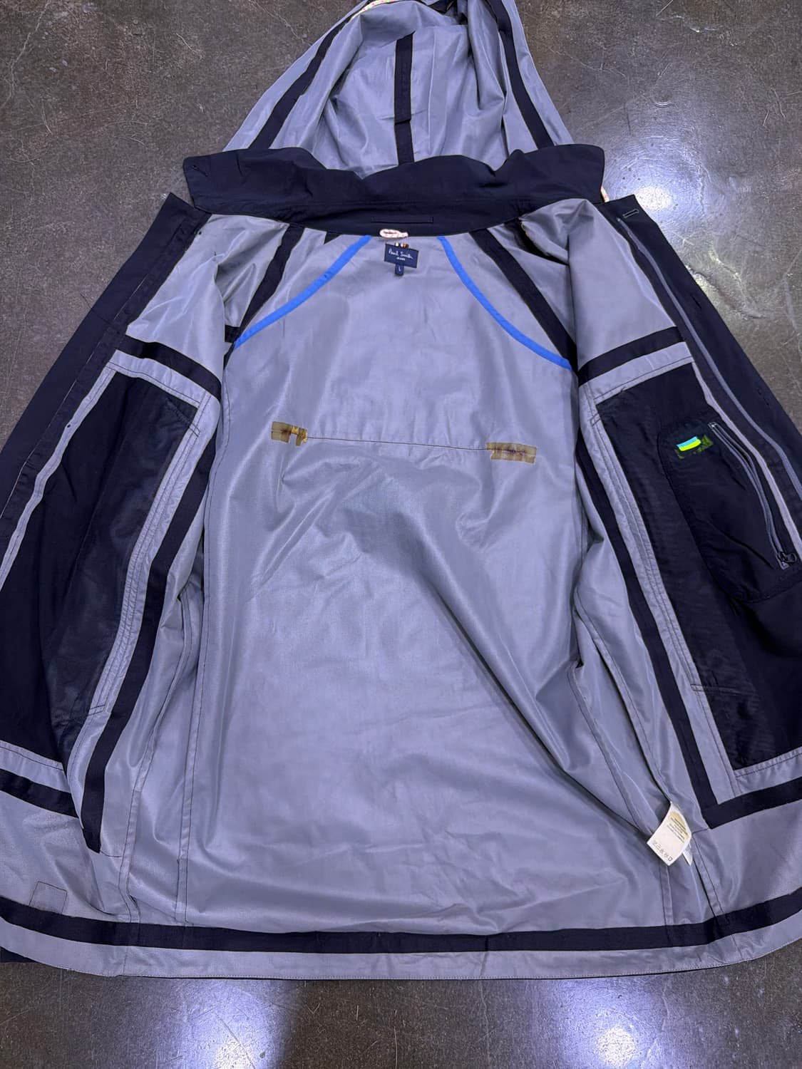 폴스미스 워터루프 후드 레인코트 블랙 L 상품이미지8