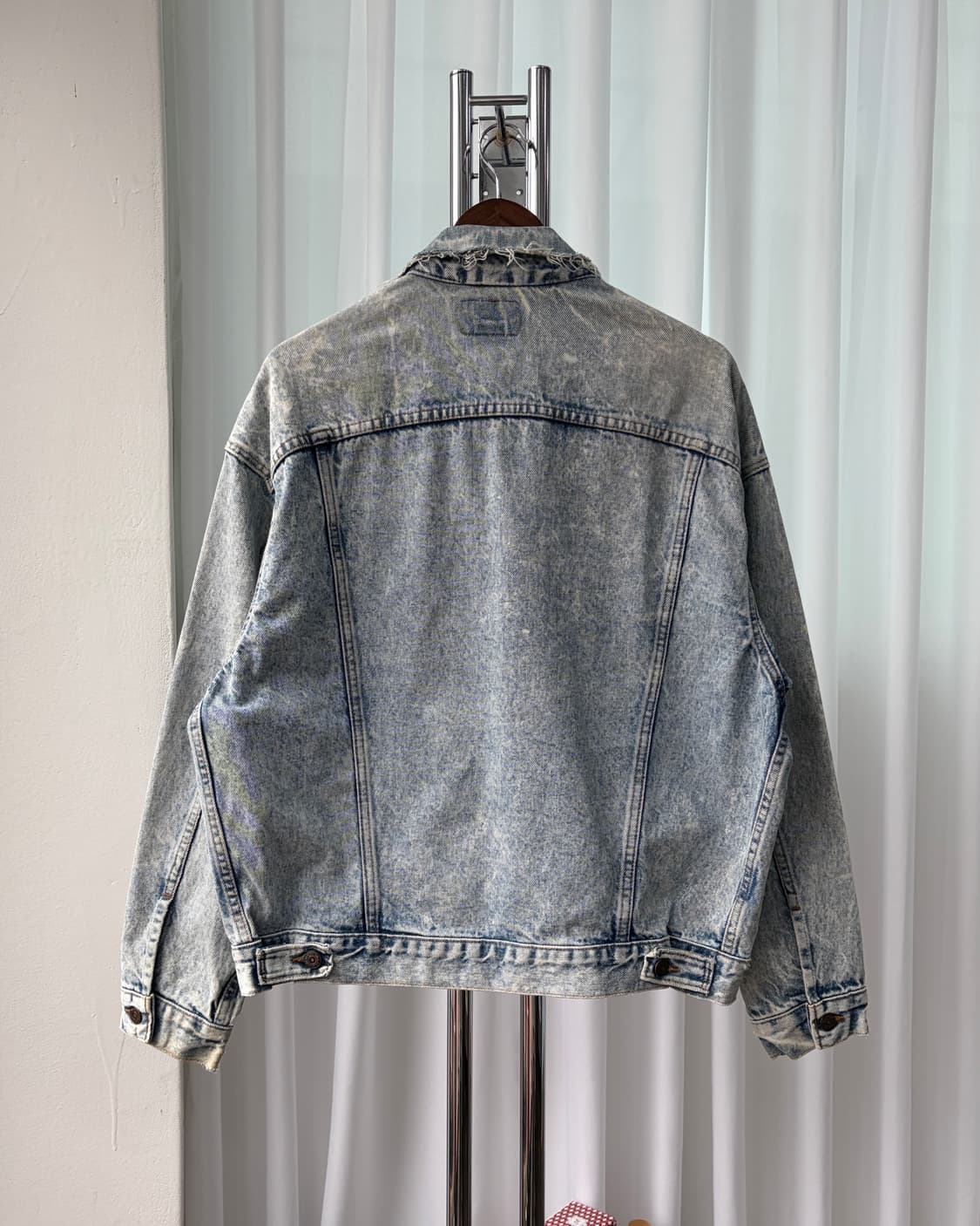 [XL]리바이스 USA 90s 빈티지 워싱 데님 트러커 자켓 상품이미지7