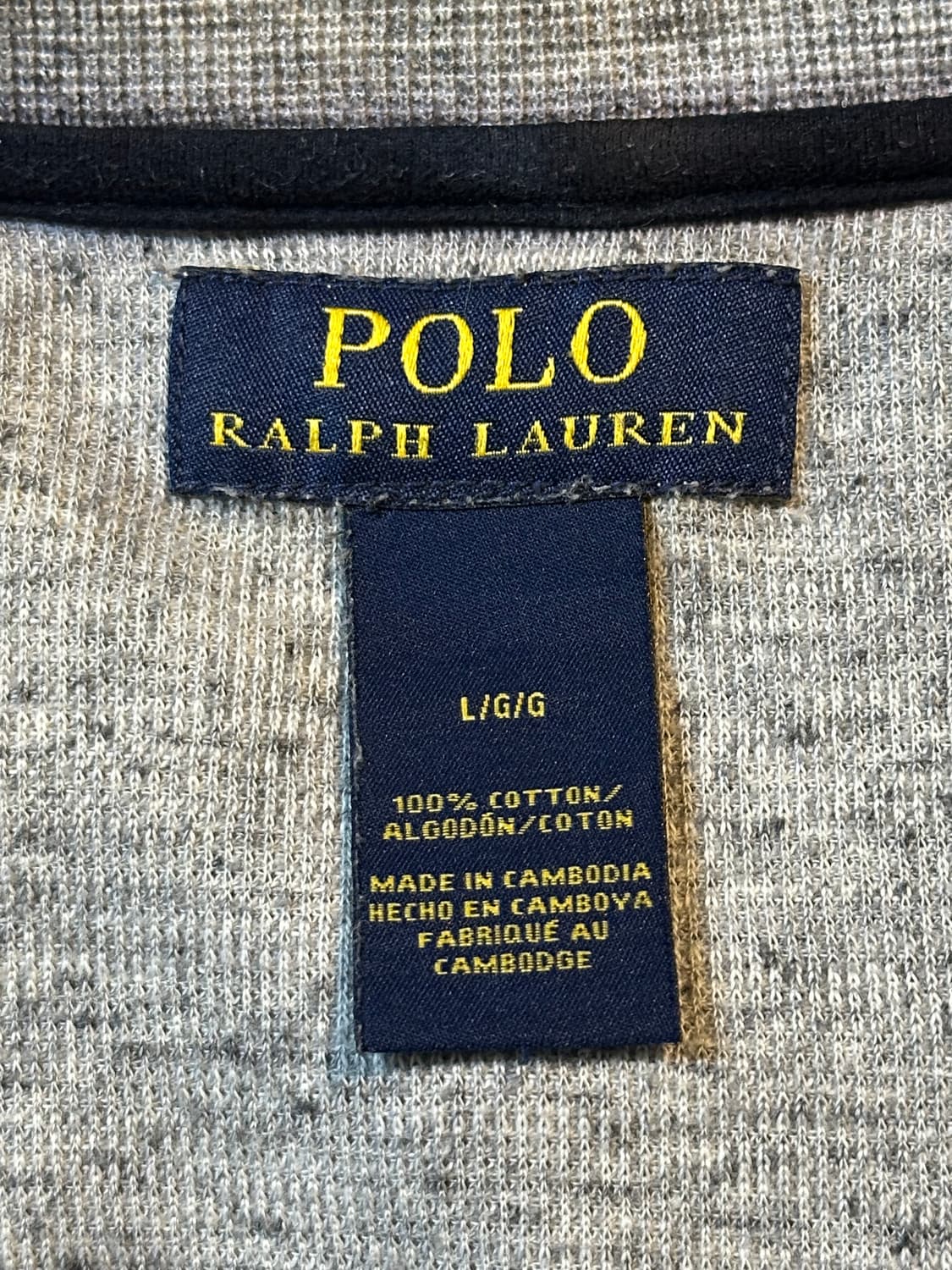 폴로 랄프로렌 POLO 신형 네이비포니 와플 롱슬리브 그레이 상품이미지4