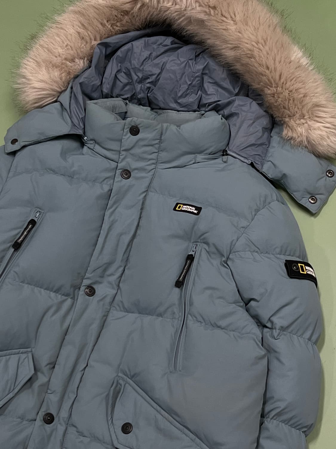 (160) 나내셔널지오그래픽 키즈/우먼스 덕다운 롱 패딩 자켓 상품이미지3