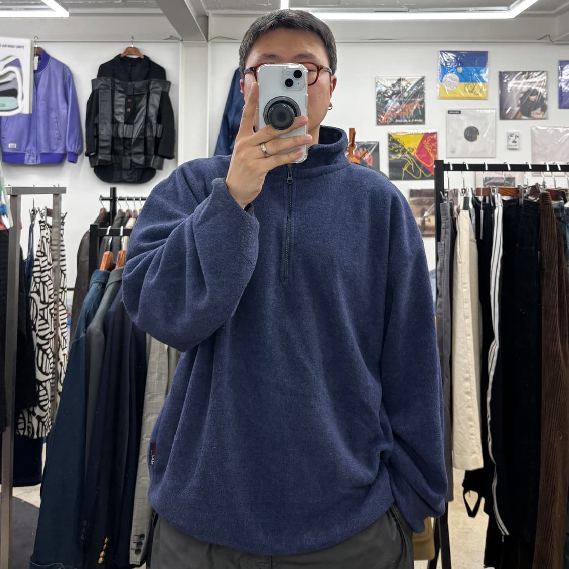 90's 노티카 하프 집 풀오버 플리스 상품이미지2