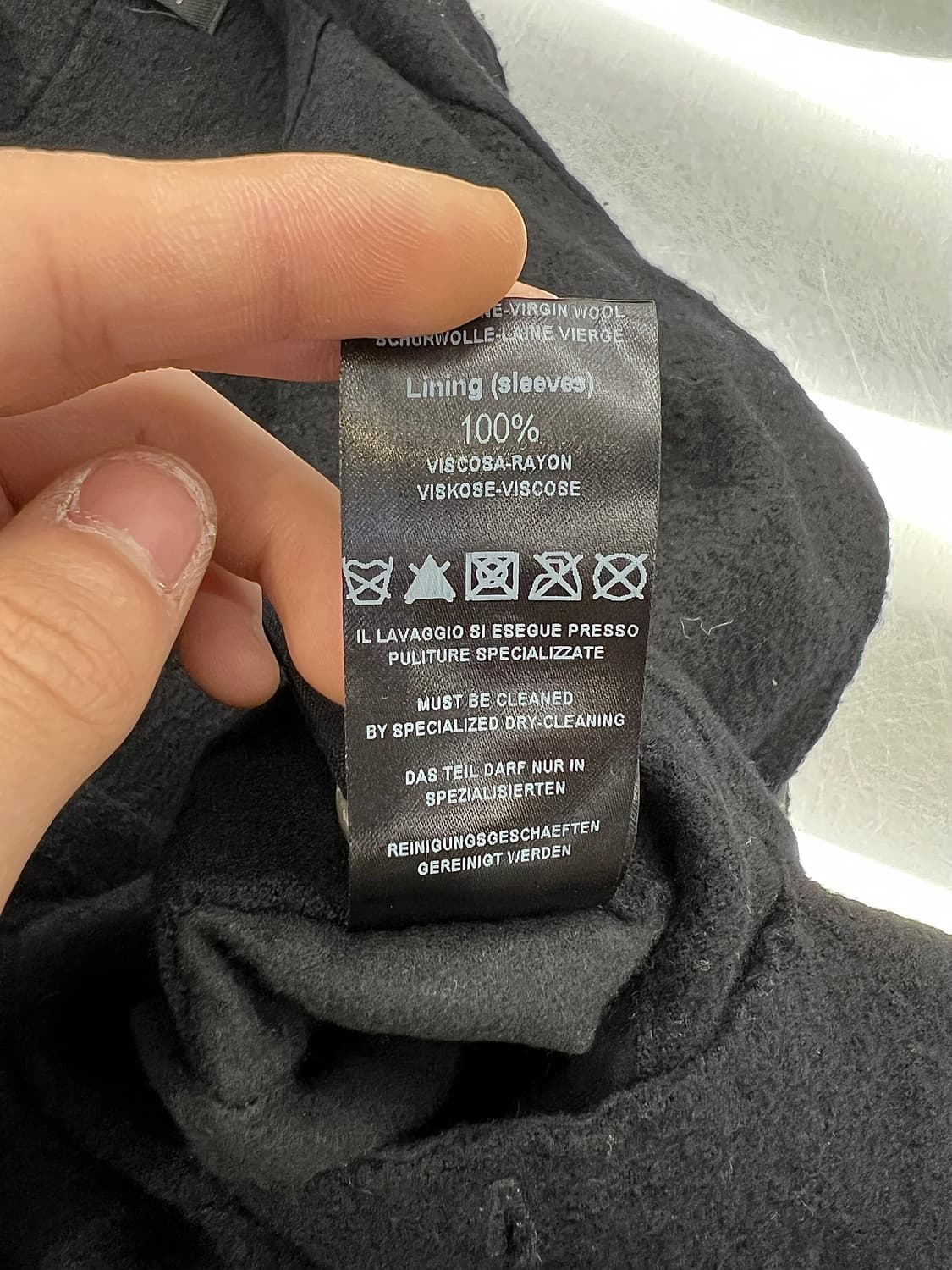 트랜짓 코디드 투 페이스 램스킨 레더 블레이저 자켓 상품이미지9