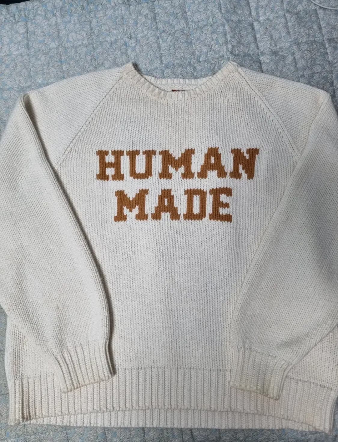 M) 휴먼메이드 레빗 니트 스웨트 화이트 상품이미지3