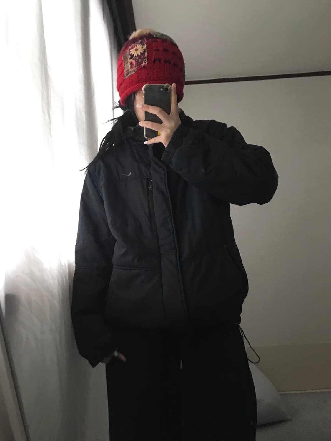 나이키 블랙 후드 패딩 상품이미지4