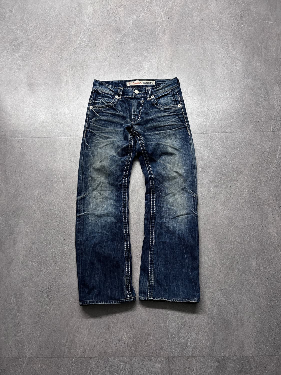 버커루 하드 워싱 데님 팬츠 상품이미지4