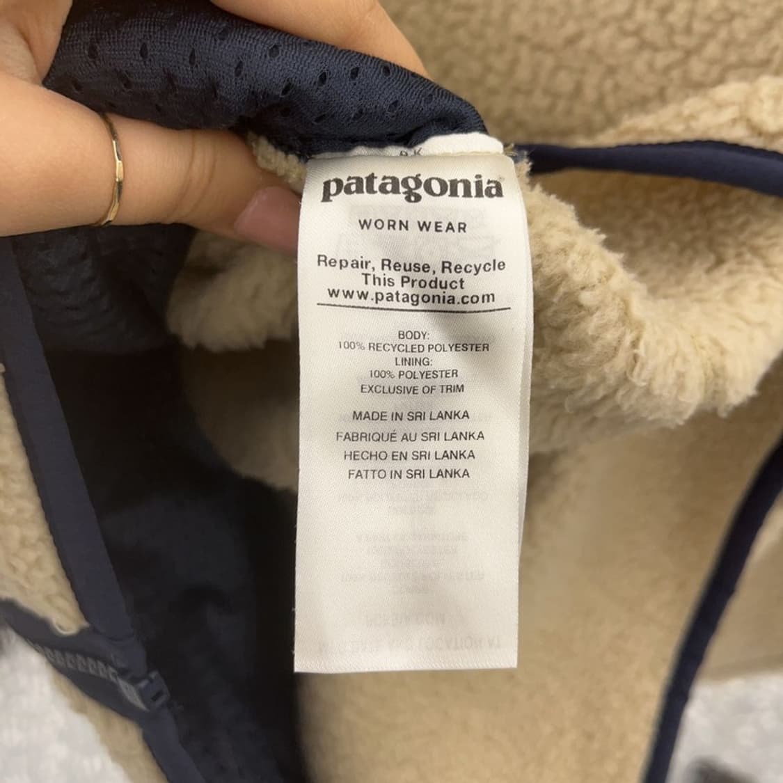 파타고니아 빈티지 레트로 양털 후리스 M C07639 상품이미지6