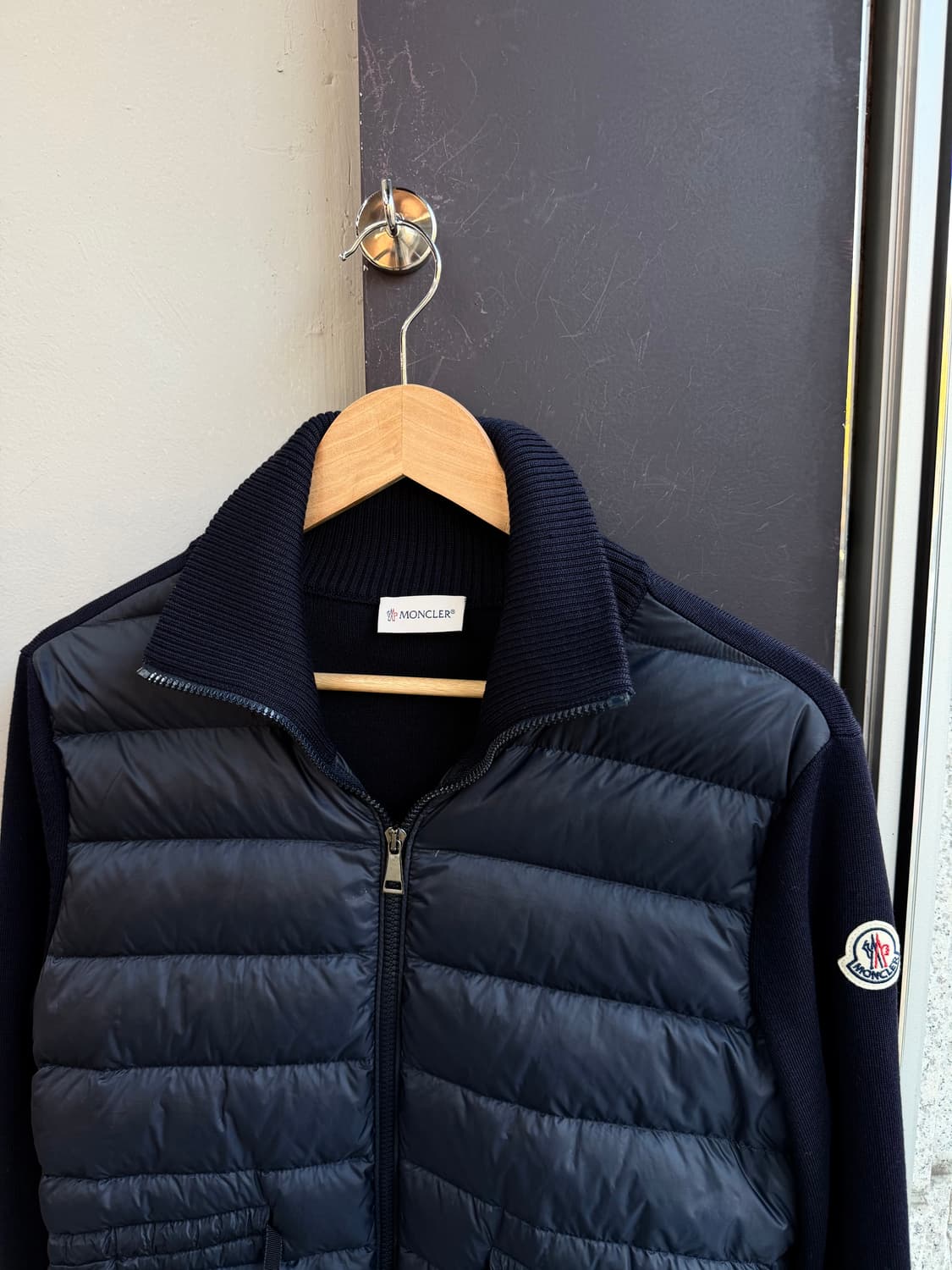 L/ 몽클레어 웨스트 스트링 와펜 니트패딩 자켓 상품이미지4