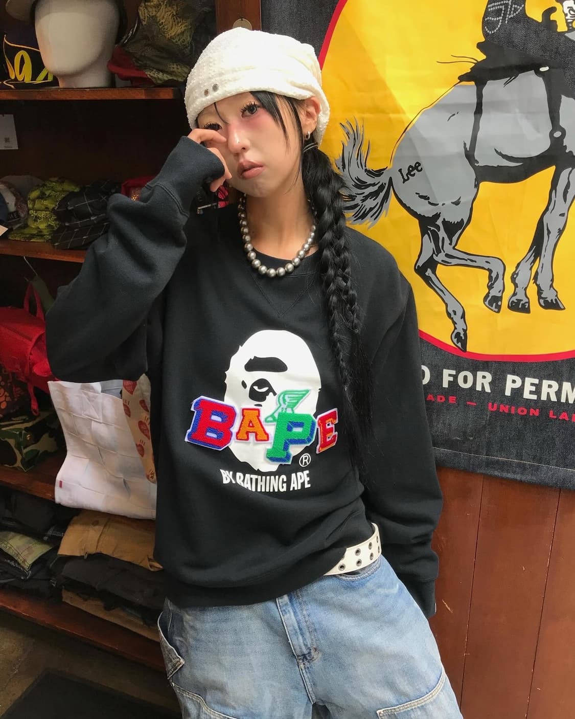 Bape Saru Patch Sweatshirts 상품이미지2