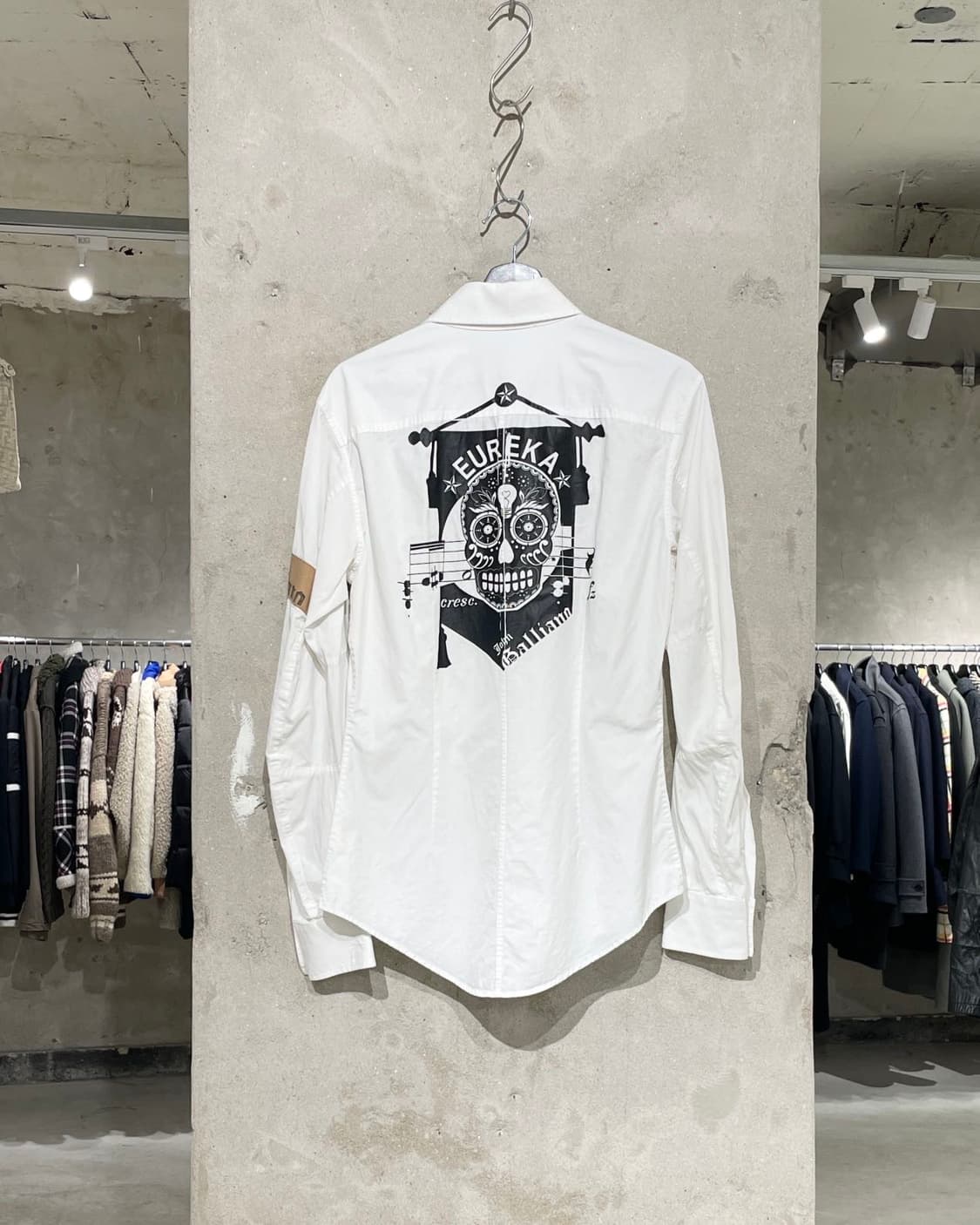 존 갈리아노 06S/S 화이트 EUREKA 런웨이 암밴드 셔츠 상품이미지1
