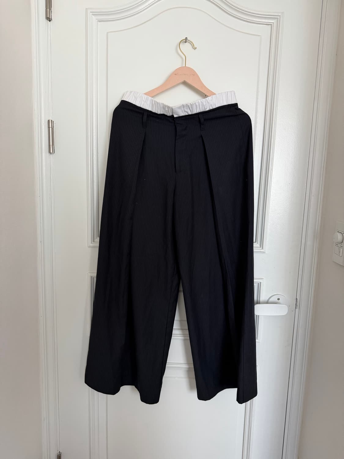 자라 핀턱 스트라이프 팬츠  상품이미지1