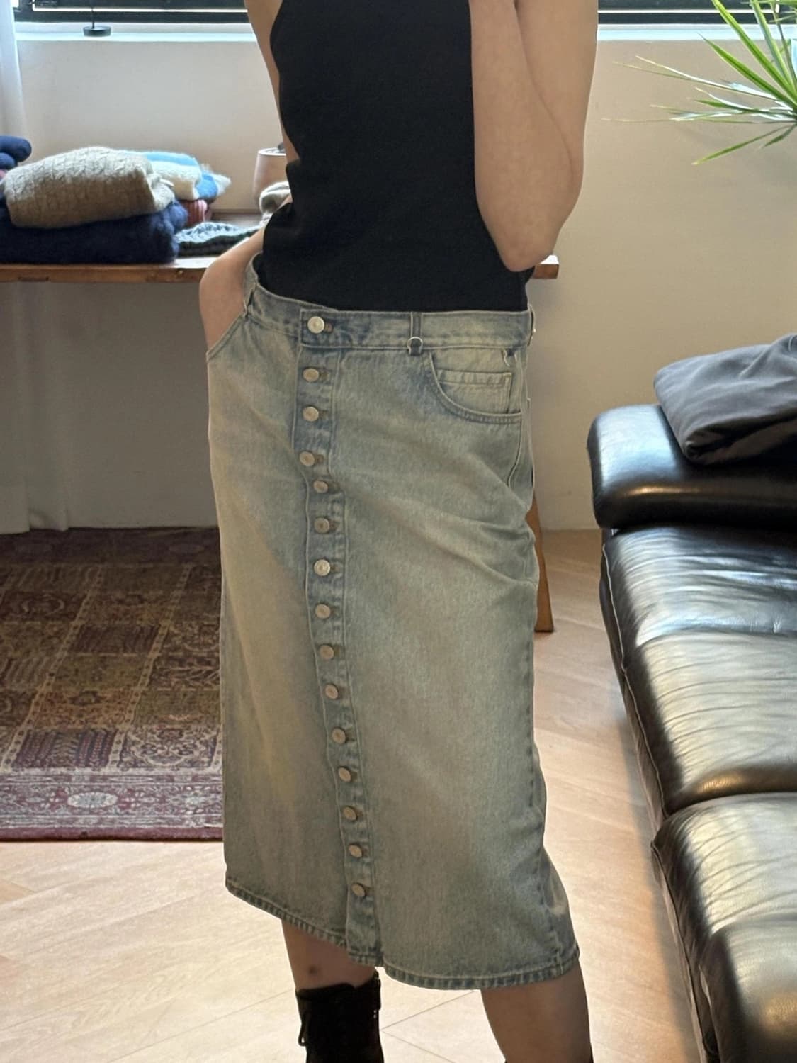 꾸레쥬 스커트 상품이미지5