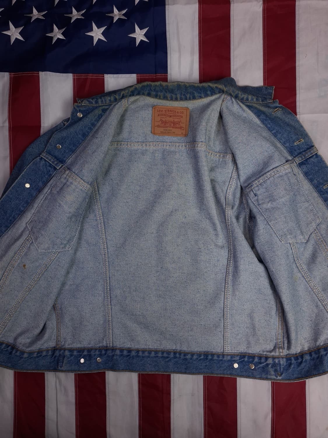 오리지날 90's 캐나다제조 리바이스 75505 데님 트러커자켓 상품이미지9