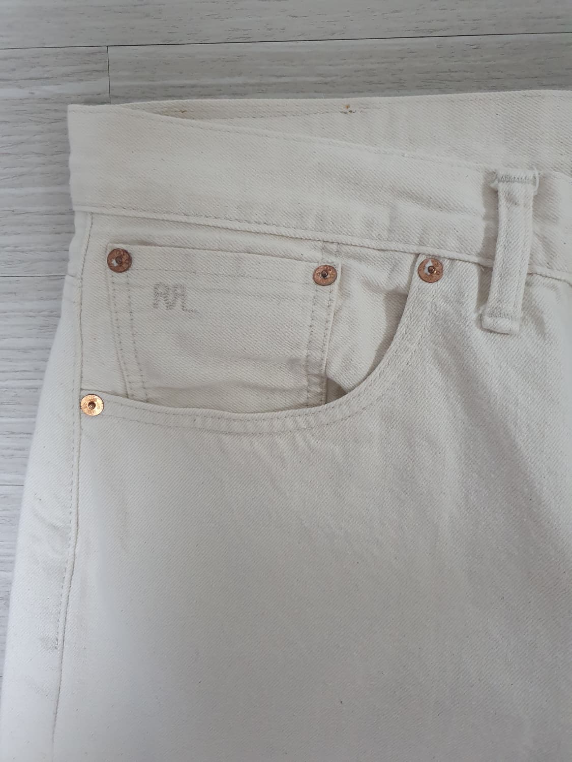 RRL 더블알엘 빈티지 파이브 포켓 에크루 33-34 택사이즈 36x32 상품이미지3