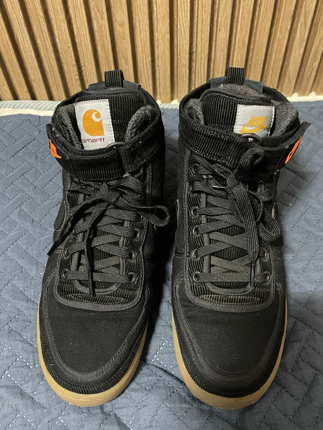 나이키 x 칼하트 반달 하이 슈프림 블랙 260mm 상품이미지5