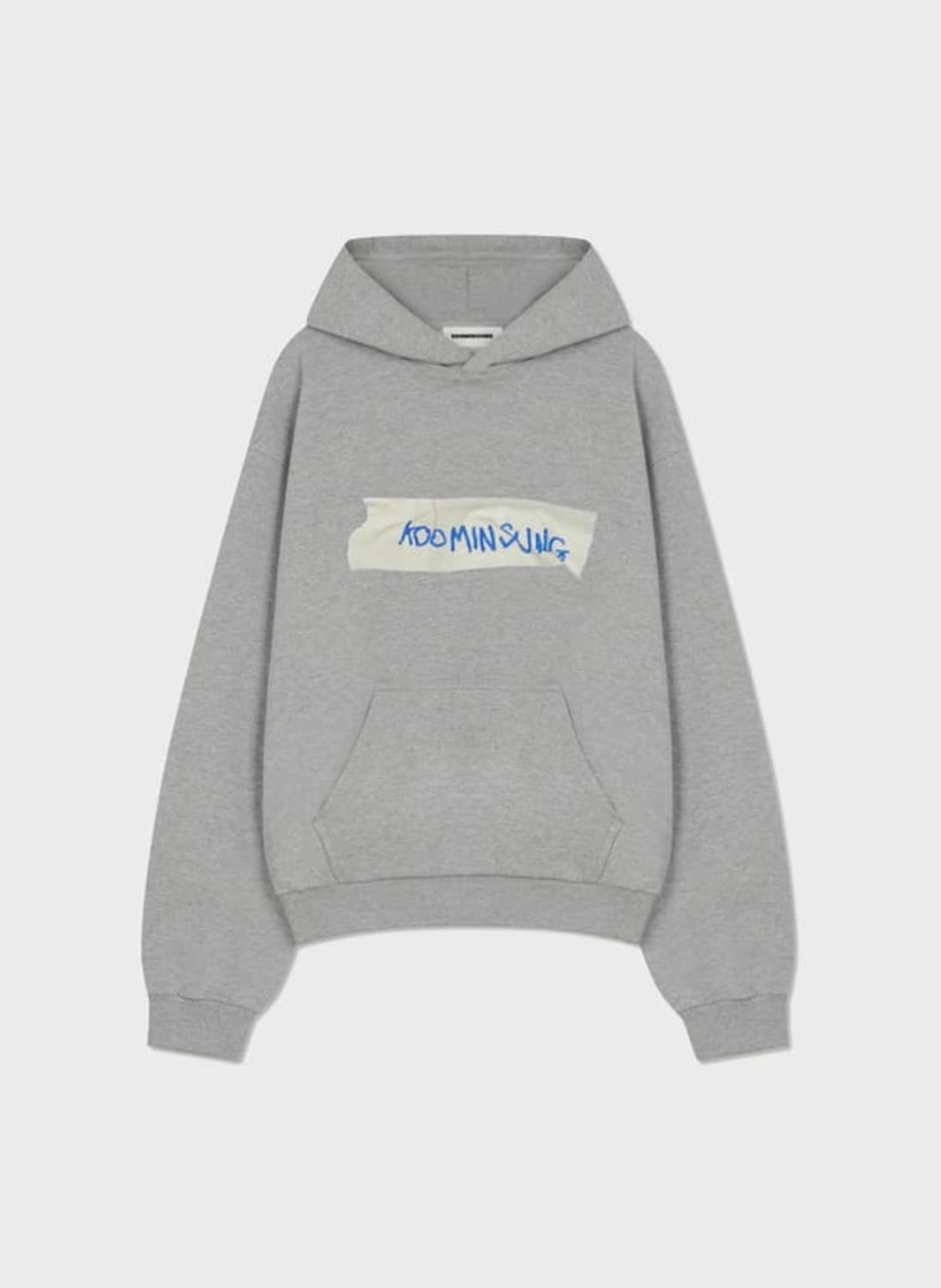 koominsung tape hoodie grey size L 상품이미지1