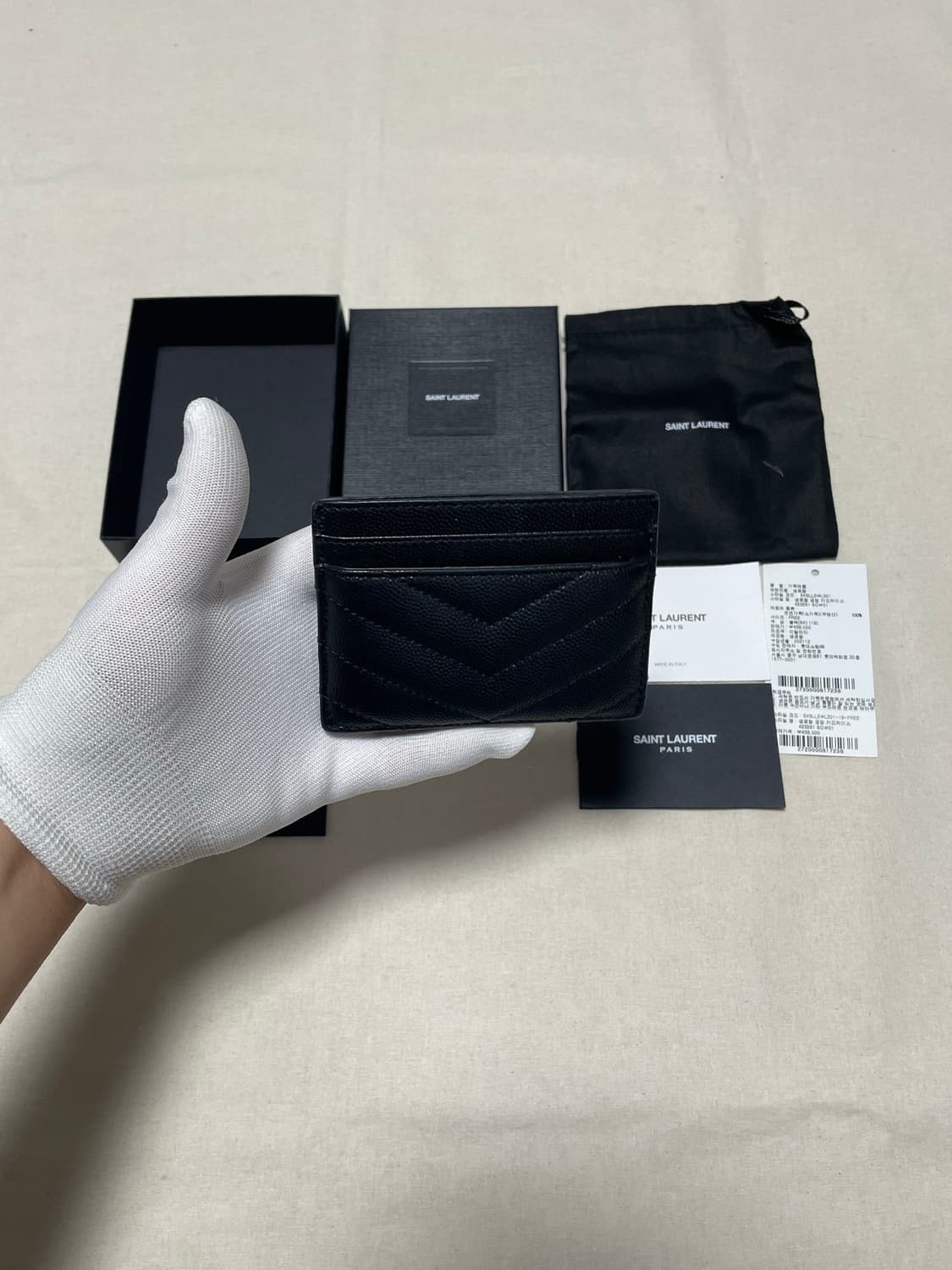 [풀구성] 입생로랑 ysl 마틀라세 금장 카드지갑 [os]  상품이미지3