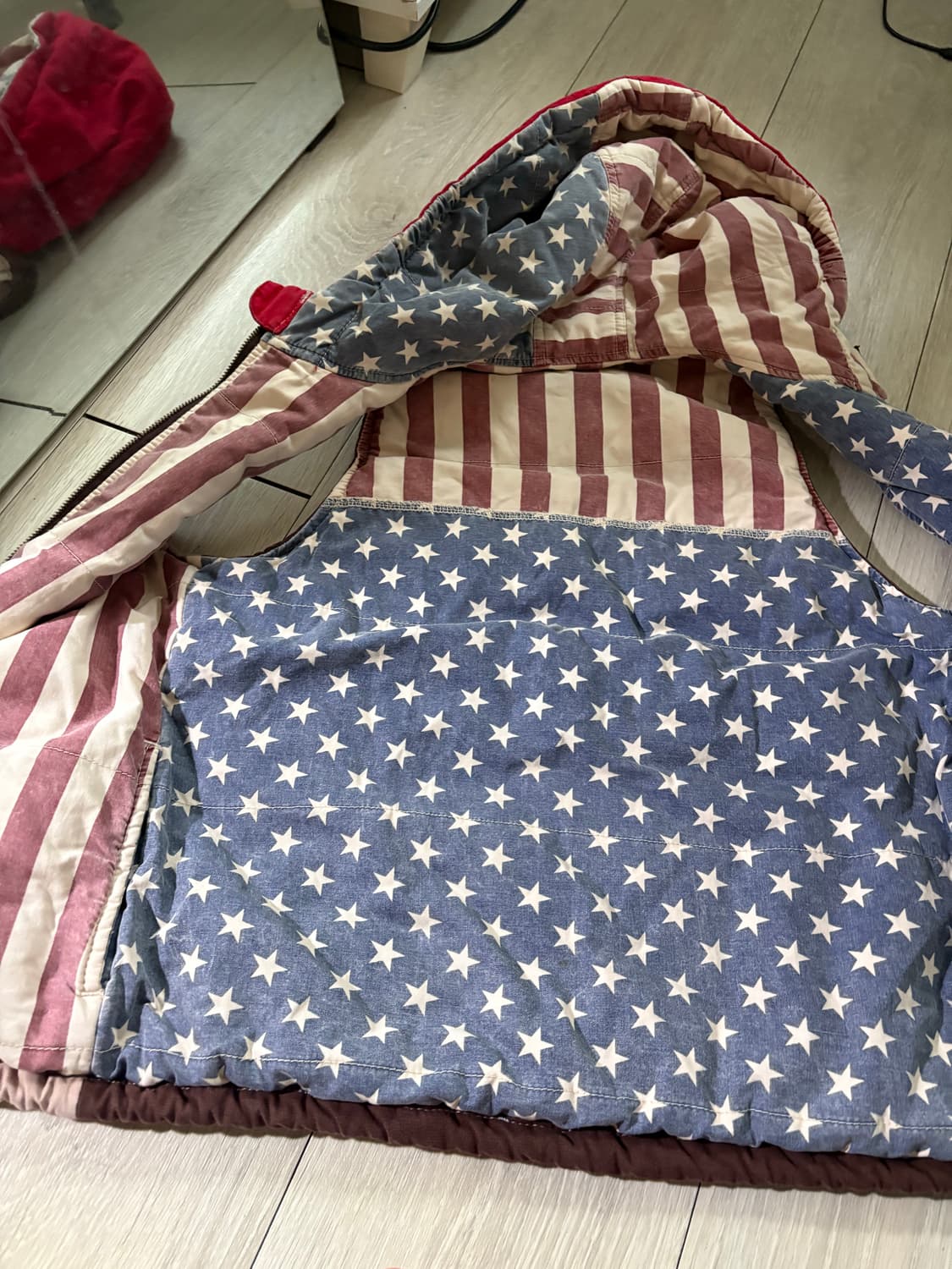 성조기 패딩조끼 상품이미지4