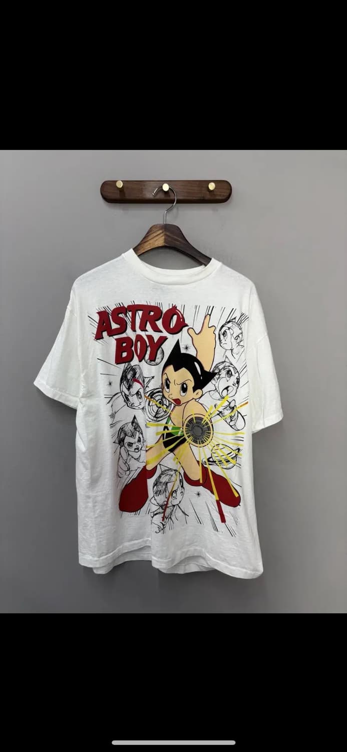 빈티지 우주소년 아톰 그래픽 화이트 반팔 H2513 상품이미지2