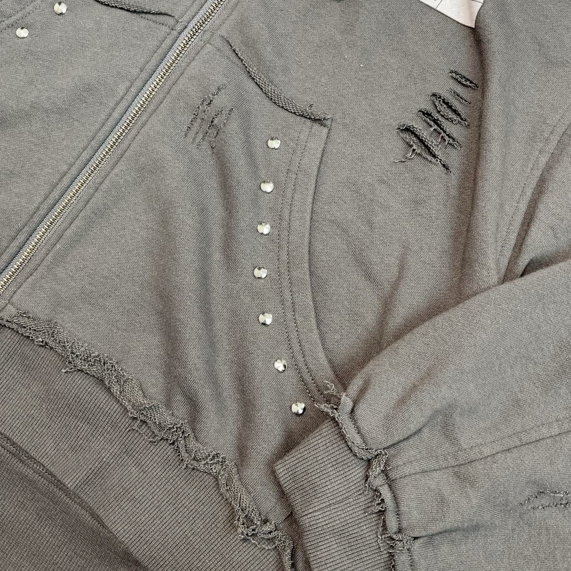 산리오 헬로 키티 Y2K 갸루 스터드 디스 후드 집업 상품이미지2