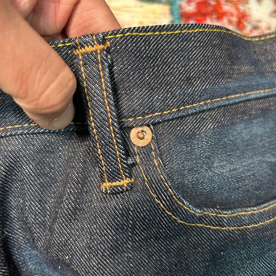 [34X34] RRL 더블알엘 셀비지 생지 데님팬츠 상품이미지4