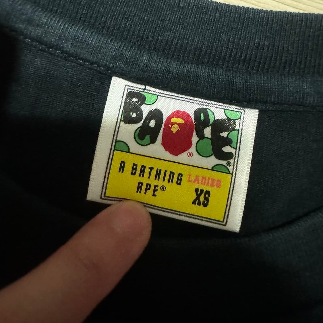 베이프 해적 마일로 딱붙 반팔 XS 상품이미지3