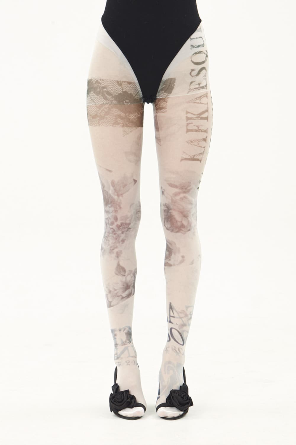 2000archives Gray Double Exposure Tights 상품이미지3