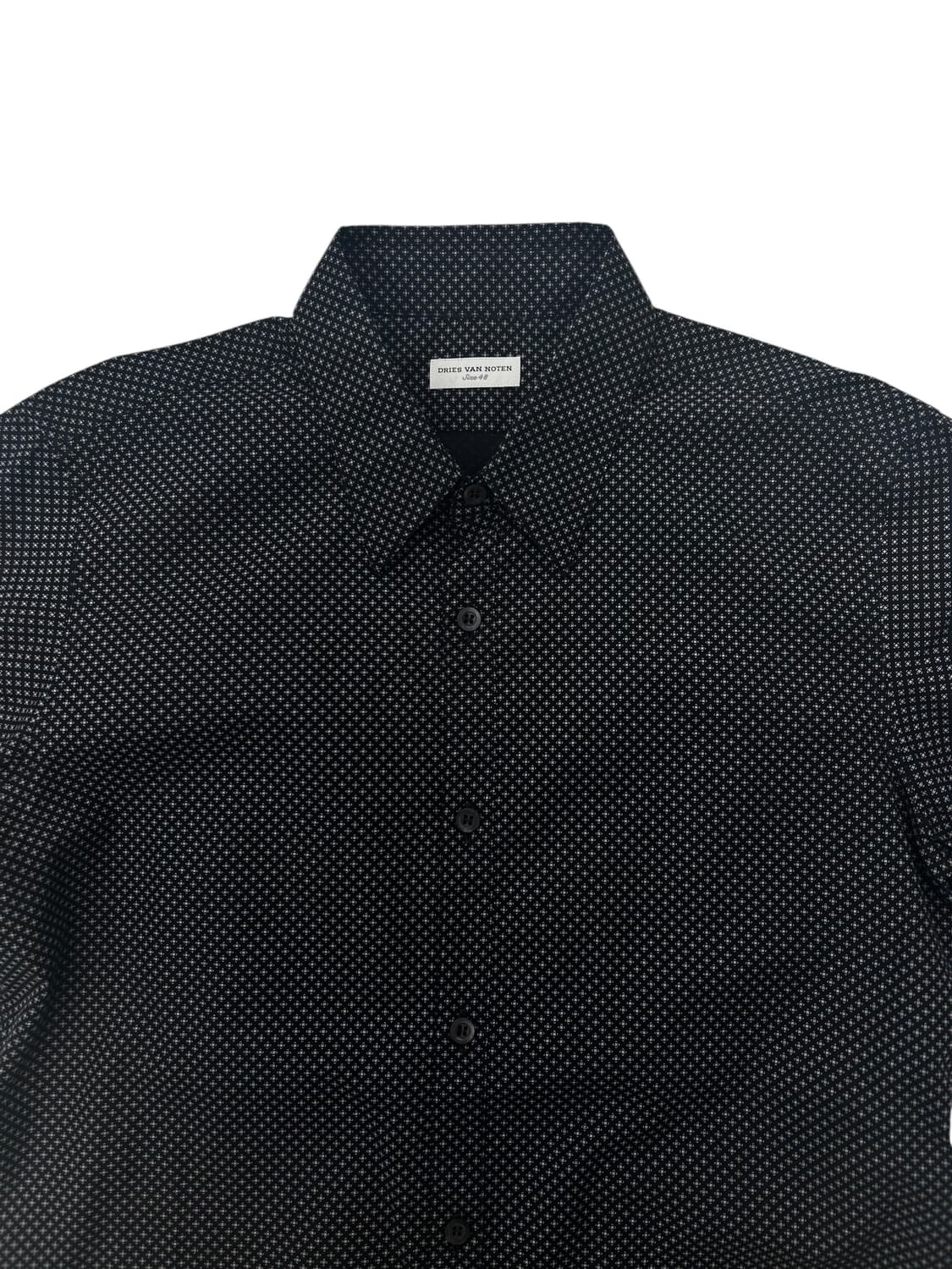 드리스 반 노튼 마이크로 패턴 셔츠 상품이미지3